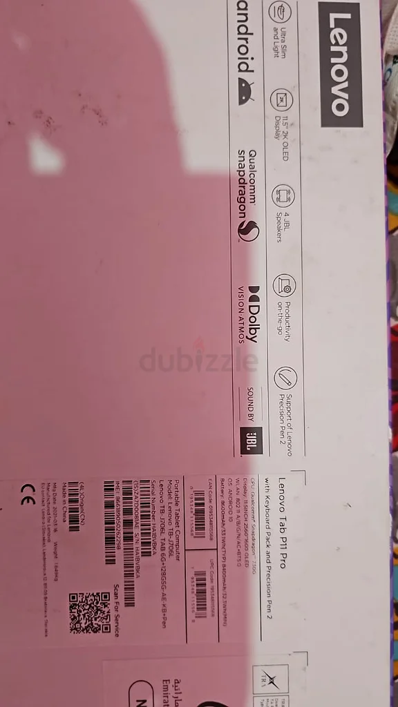 Versatile Lenovo Tablet with Detachable Keyboard and Stylus Pen63220318188930112