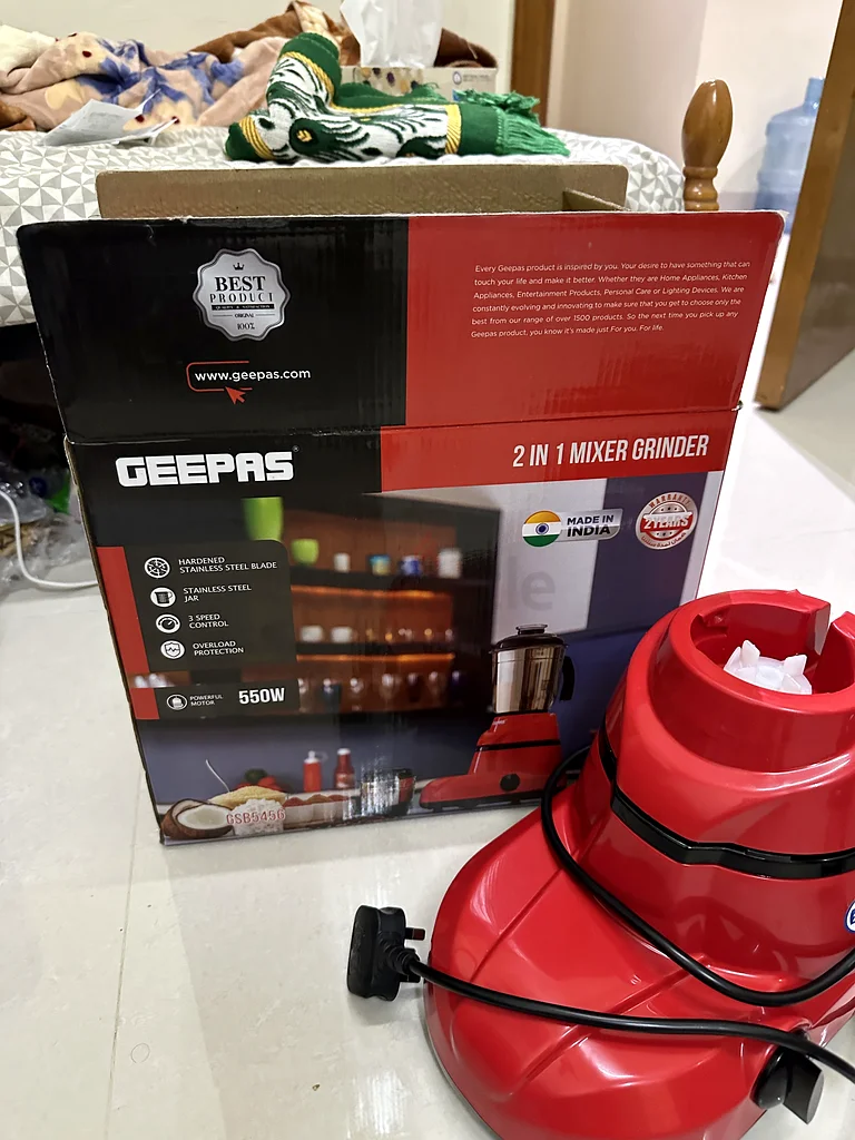 GEEPAS 2-in-1 Mixer Grinder - Blend  Grind with Power!63169460185731113