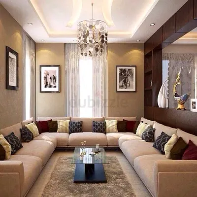 Stylish Modern Sofas and Elegant Coffee Table for a Cozy Living Room