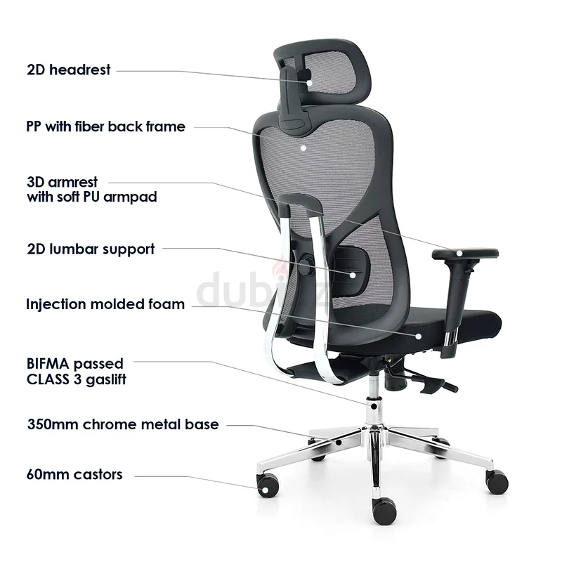 Ergonomic executive office mesh chair63219348416386112