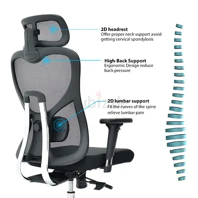 Ergonomic executive office mesh chair