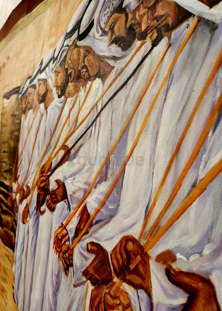 Cultural Heritage Wall Art - Spectacular Painting of Emirati Tradition63177129181315112