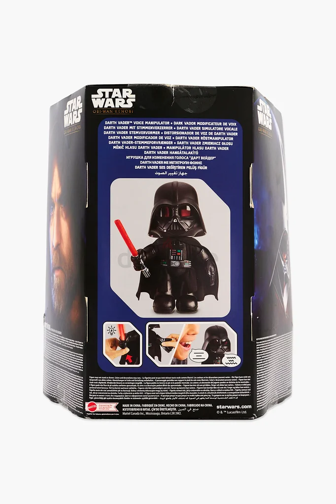 Star Wars Obi-Wan Kenobi Darth Vader Voice Manipulator Plush, Black, New in Box, Interactive Toys63265599400321113