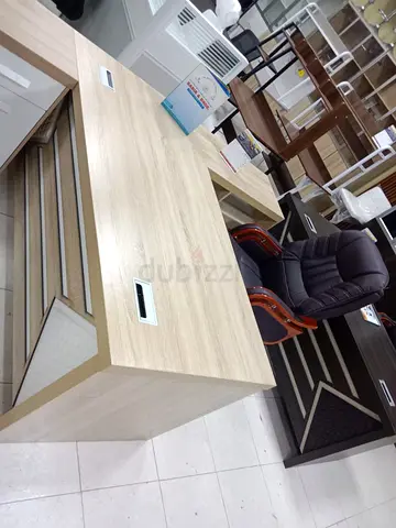 New l shave office table chair sell