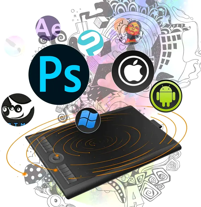 GAOMON M10K PRO Art Digital Graphic Tablet63256597588354116
