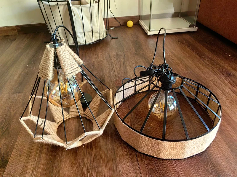 Chic Modern Black Hanging Light Fixtures - Set of 263220324210435111