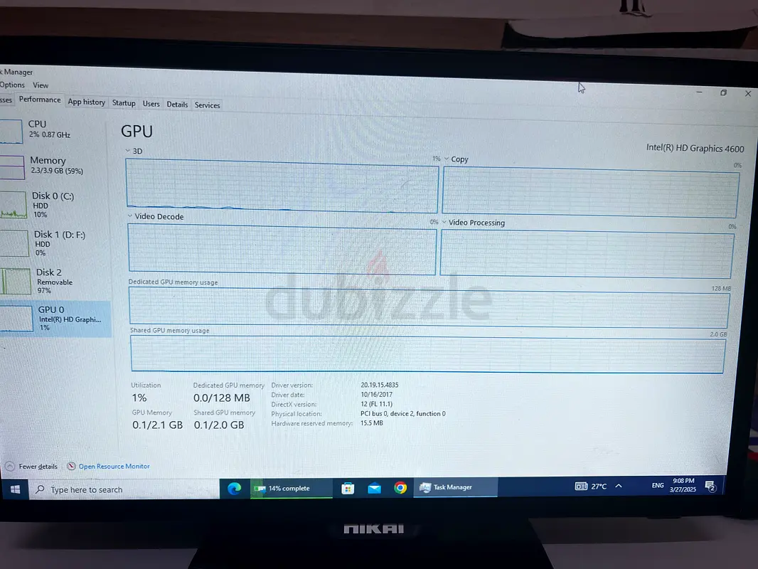 Dell 2030 Desktop Computer63254999210497115