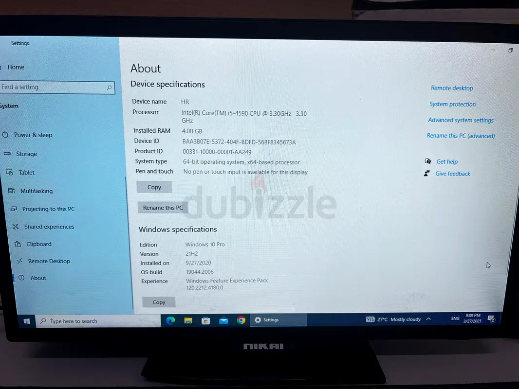 Dell 2030 Desktop Computer63254999210497116