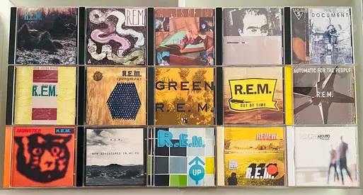 15 R.E.M. Music CD’s