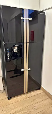 Hitachi 760L Gross Side By Side 4 Doors Premium Refrigerator, RW760PUK7GBK,