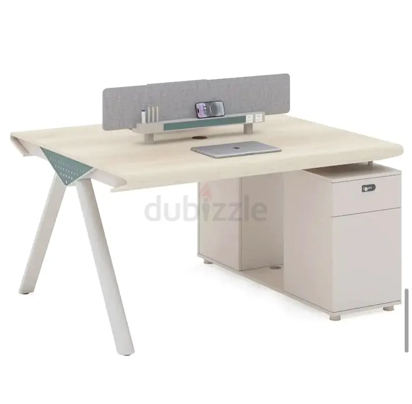 Modern Minimalist Study Table with Storage