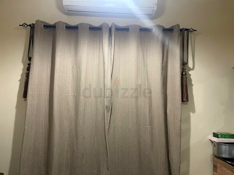 Light brown curtain with road63221858523267111