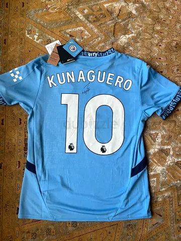 Limited Edition Signed Sergio Agüero Manchester City Jerseys