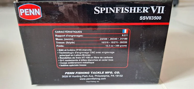 fishing reel PENN Spinfisher VI 3500 + Braid63241124216066111