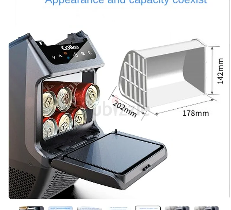 Model Y Mini Car Cooler Box Freezer Refrigerator 4.6L Cooler Warmer Car Fridge  for TESLa63262411174402111