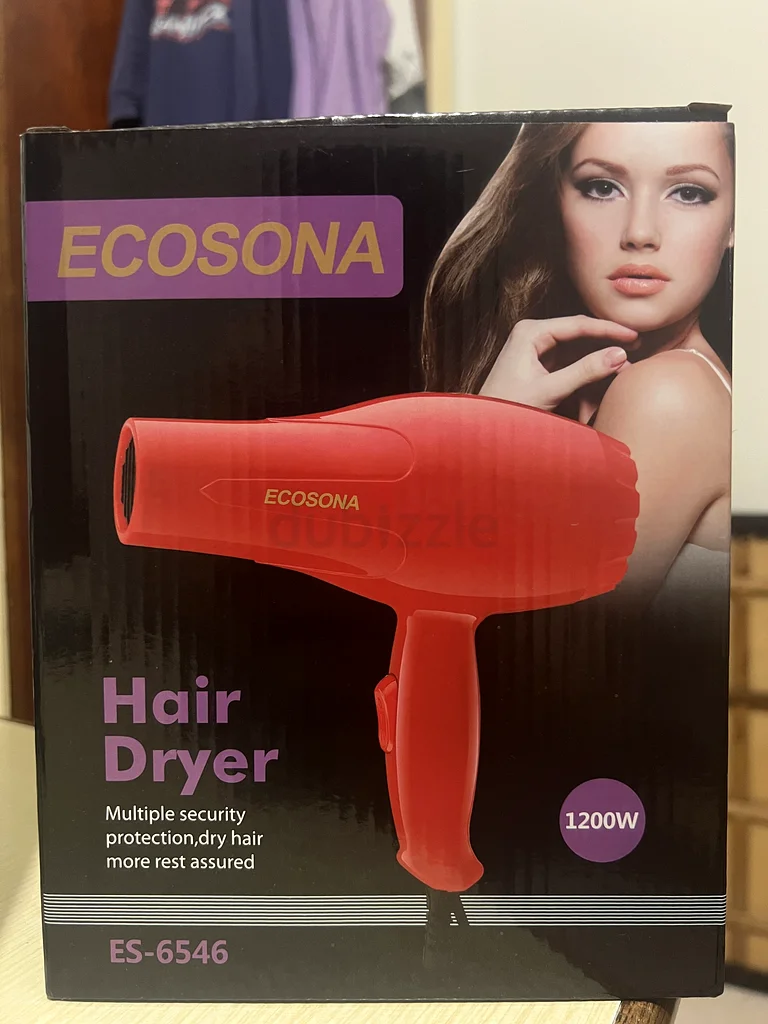 مجفف شعر ECOSONA 1200 واط - بسعر 10 درهم فقط63244212747523111