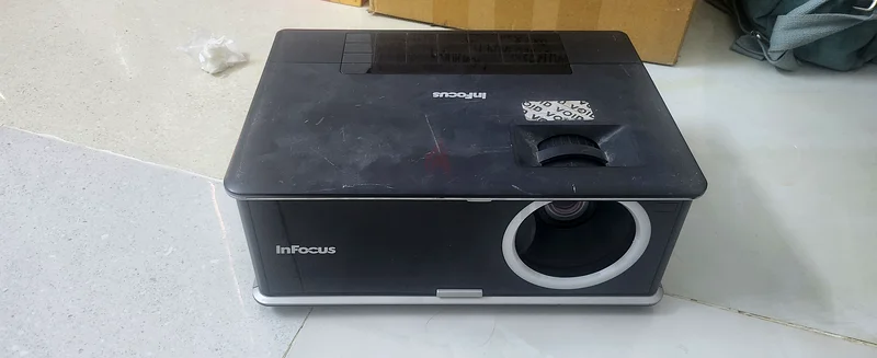 Infocus Projector - with remote and  roku tv63264092879745113