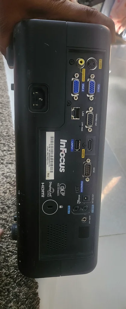 Infocus Projector - with remote and  roku tv63264092879745111