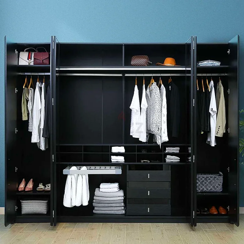 Stylish Modern Wardrobe for Sale - Black Wood  Ample Storage!63209346848897113