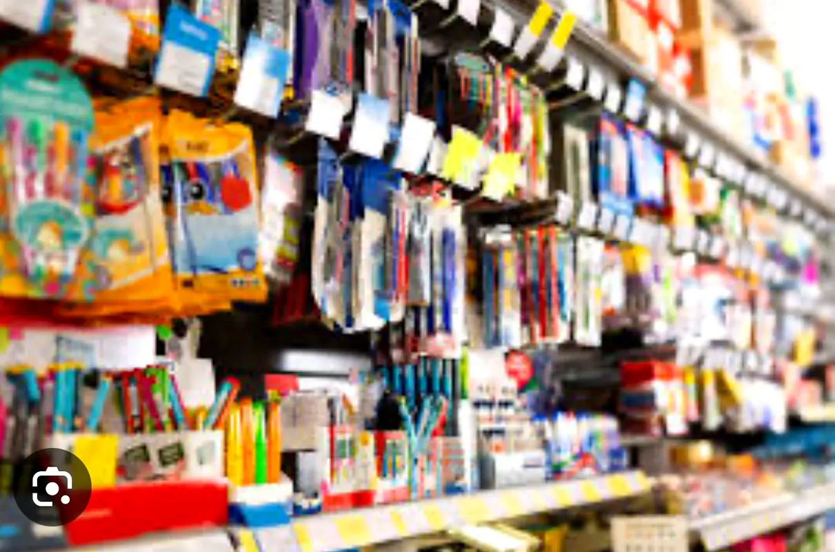 Stationery shop closing all items at throw away prices