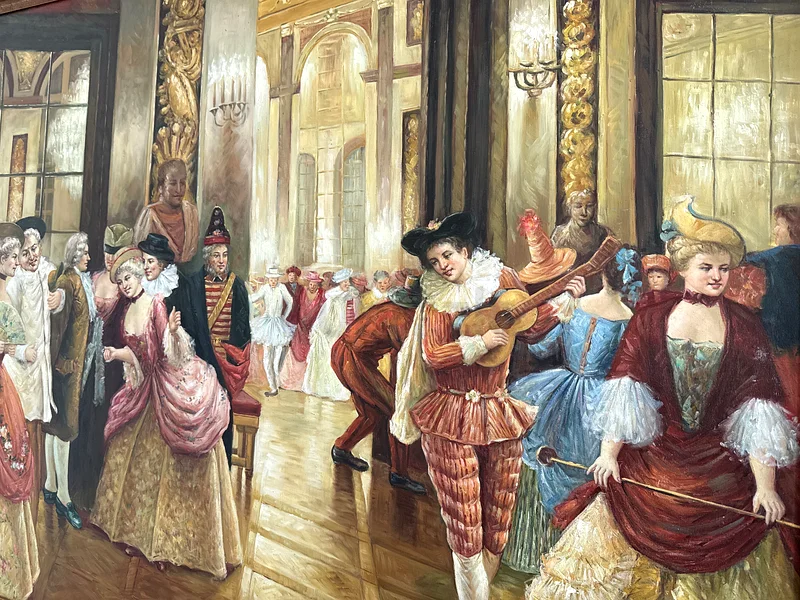 Elegant Vintage Framed Painting - A Touch of Class63177129232386113