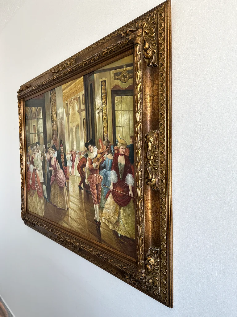 Elegant Vintage Framed Painting - A Touch of Class63177129232386112