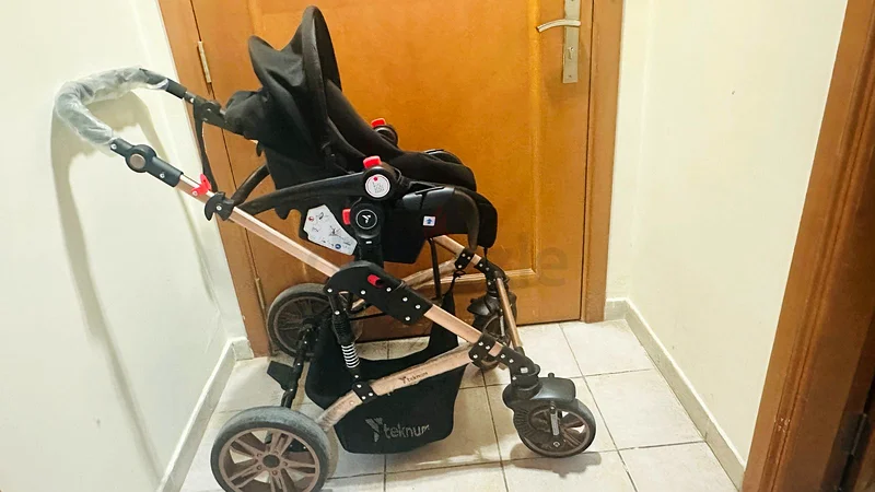 عربة أطفال أنيقة منظومة السفر 3 في 1 مع مقعد سيارة وسرير!63204849719810112