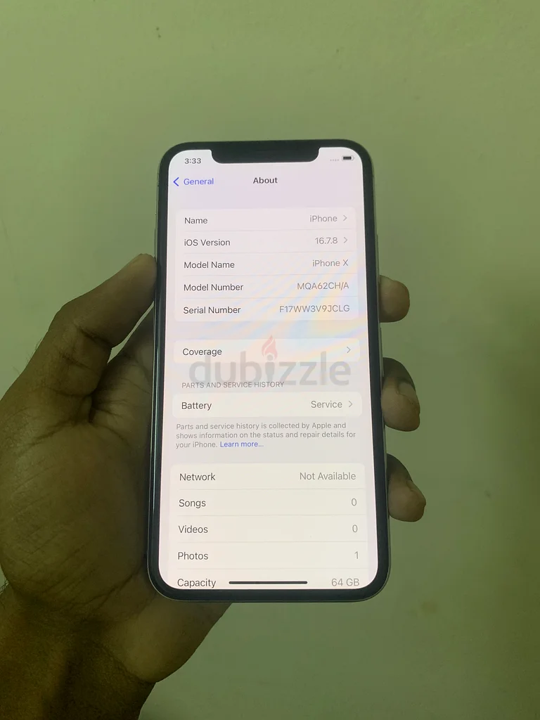 آبل آيفون X بسعة 64 جيجابايت، كليه أصلي63215875865986113
