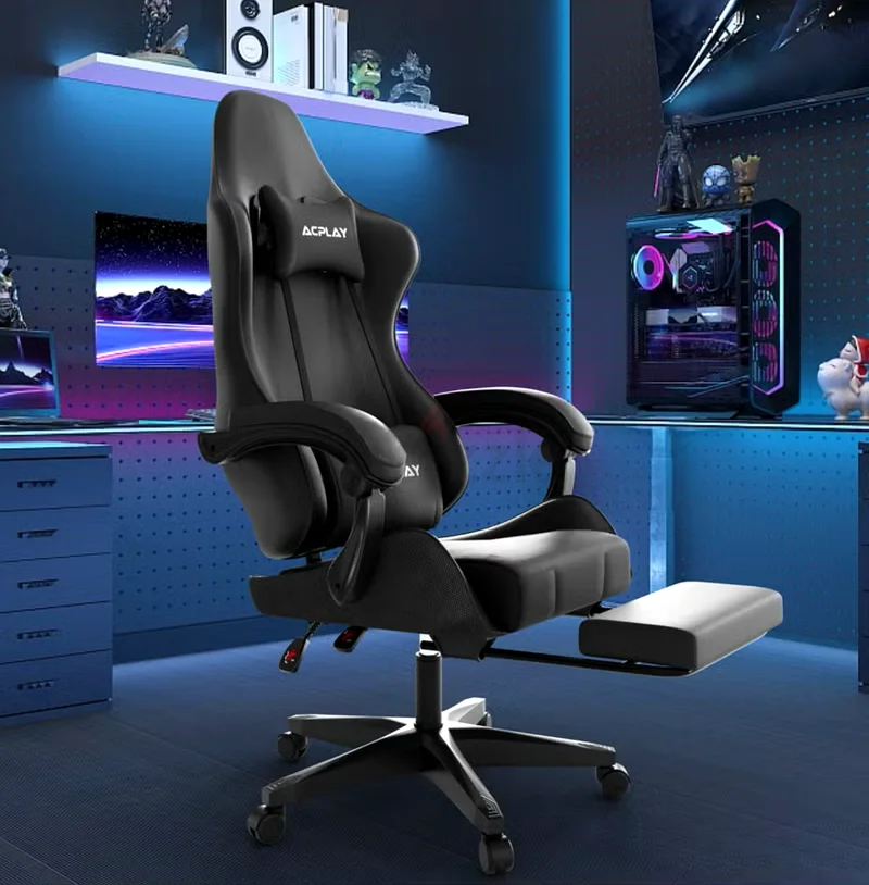 Gaming Chair with retractable footrest63173866890371112