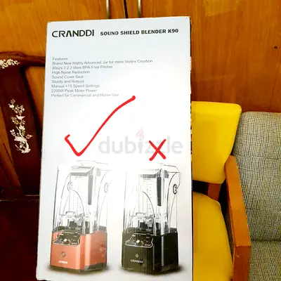 Granddi Sound Shield Blender K90. Brandnew! Unwanted Gift! AED. 390 only!
