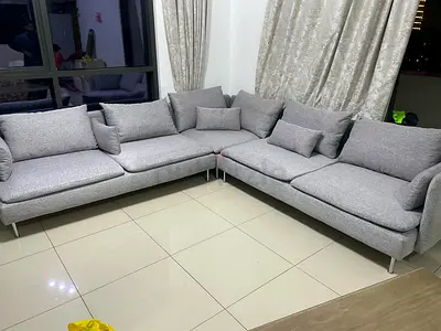 Selling IKEA sodhramn corner sofa light gray