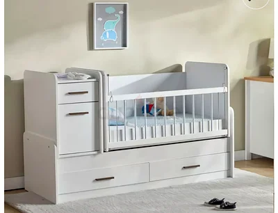 For SALE Louis 3-in-1 Cot with Drawers and Changer 60x12 with