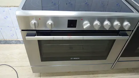 Bosch HKK99V850M 90X60 cm, 5 High Speed Ceramic Cooking Zones Electric Range Cooker | FREE DELIVERY