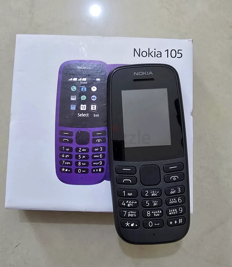 هاتف نوكيا 105 ثنائي الشريحة مع علبة وشاحن63214899136898111