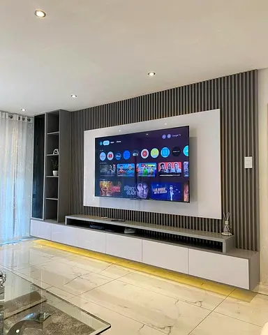 Stunning Flat Panel  Modern Entertainment Console