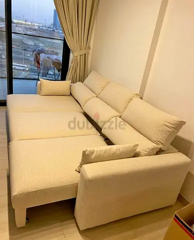 Ikea Eskilstuna L shape sofa bed Beige