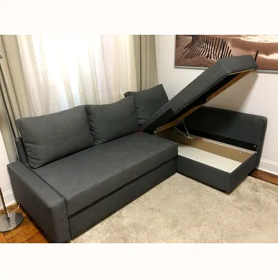 As new look L shape sofa com bed