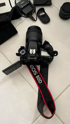 Canon EOS 80D Digital Camera with Flip touch Screen with 18-135mm  50mm 1:1.8 STM lens