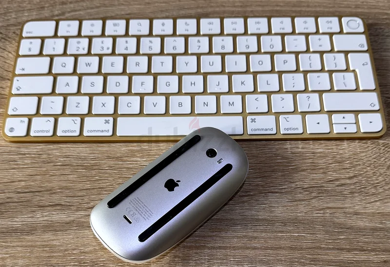 لوحة مفاتيح Apple Magic 3 مع ميزة Touch ID (نسخة محدودة باللون الذهبي) مع ماوس Magic 263254495887107111