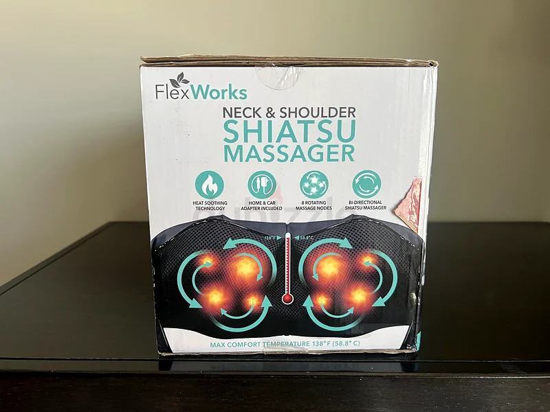 Relax and Unwind with the FlexWorks Shiatsu Neck  Shoulder Massager!63262386941058111