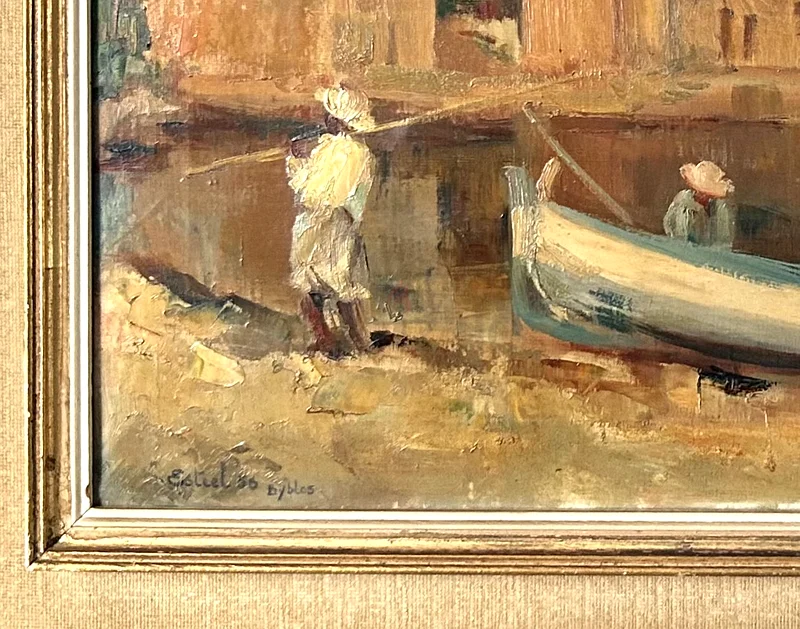 بيبلوس، لبنان، 1956. لوحة زيتية. إتيان ستيل62929655546883111