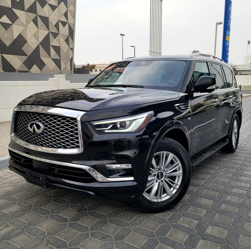 إنفينيتي QX80، 2020، فاخرة، أسود، فتحة سقف، دفع رباعي، 883563222808603906111