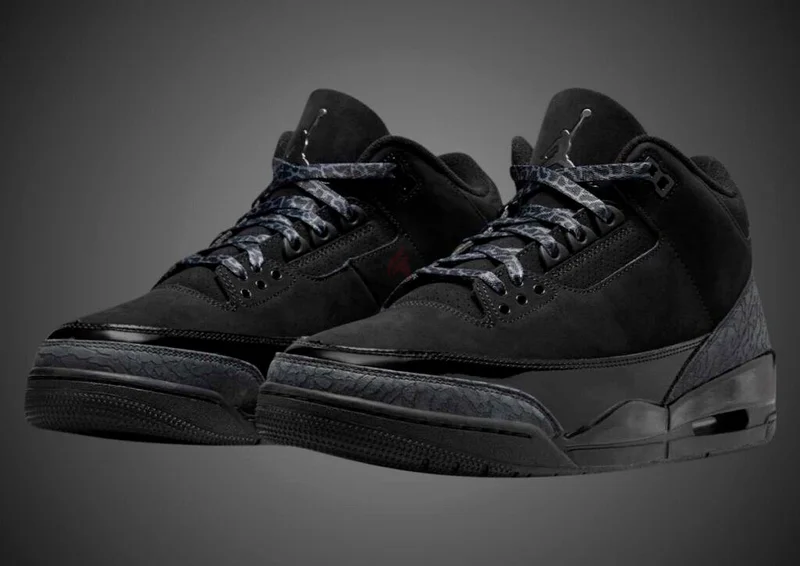 Air Jordan 3 Black Cat” Unisex Shoes63237611810817112