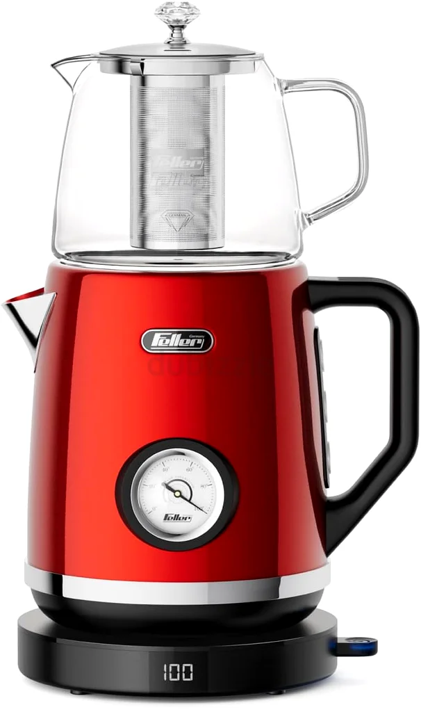 Feller Germany, Retro Style 1.7L 2-in-1 Stainless Steel Tea Maker+Kettle63252434315137112