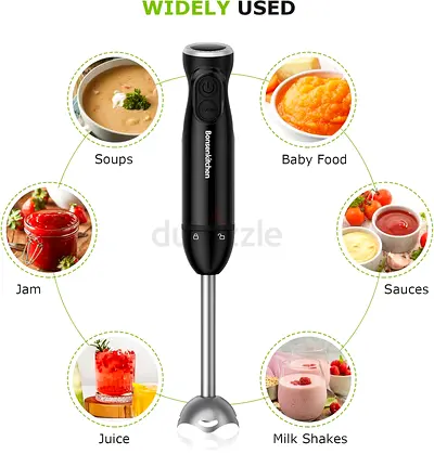 Bonsenkitchen Hand Blender Mixer, 300W Immersion Blender Handheld