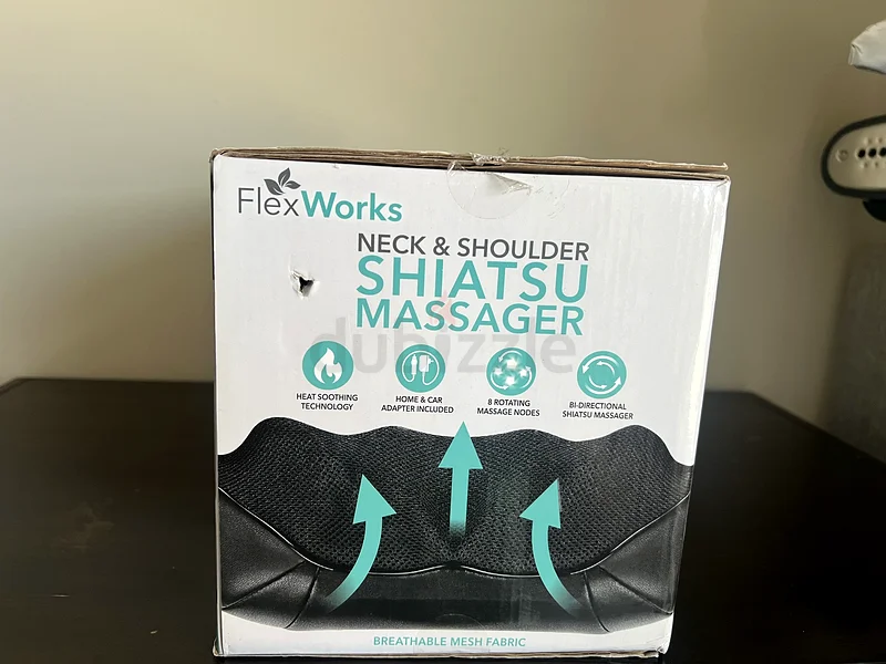Relax and Unwind with the FlexWorks Shiatsu Neck  Shoulder Massager!63262386941058112