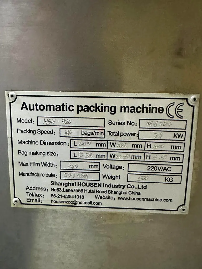 Automatic packing Machine63258145147009119