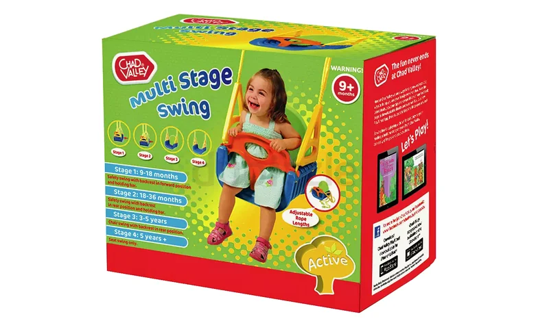 Chad Valley 2 in 1 Toddler and Kids Swing Seat - Outdoor Toys for Kids63198625313922111