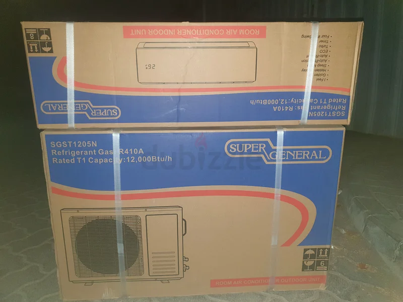Super general brand new split ac 1ton with 5 years compressor warranty629326944990741122