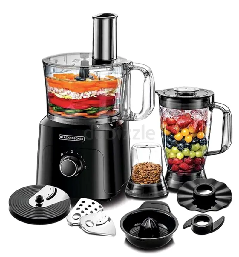 Versatile Black  Decker Food Processor and Blender Set - Perfect for Every Kitchen!